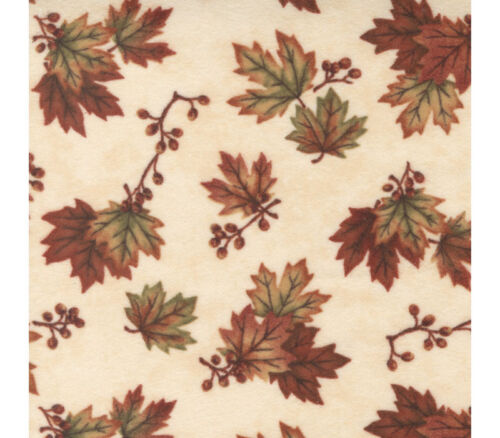Melody Flannel By Holly Tailor Maple Scatter on Cream