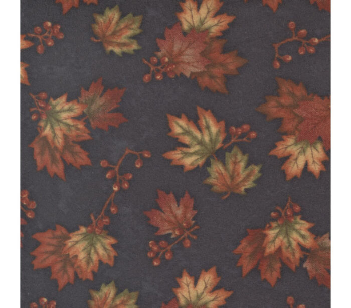 Melody Flannel By Holly Tailor Maple Scatter on Black