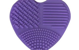 The Gypsy Quilter Mat Cleaning Pad Heart Shaped 3 1/4-inch in Purple. TGQ134