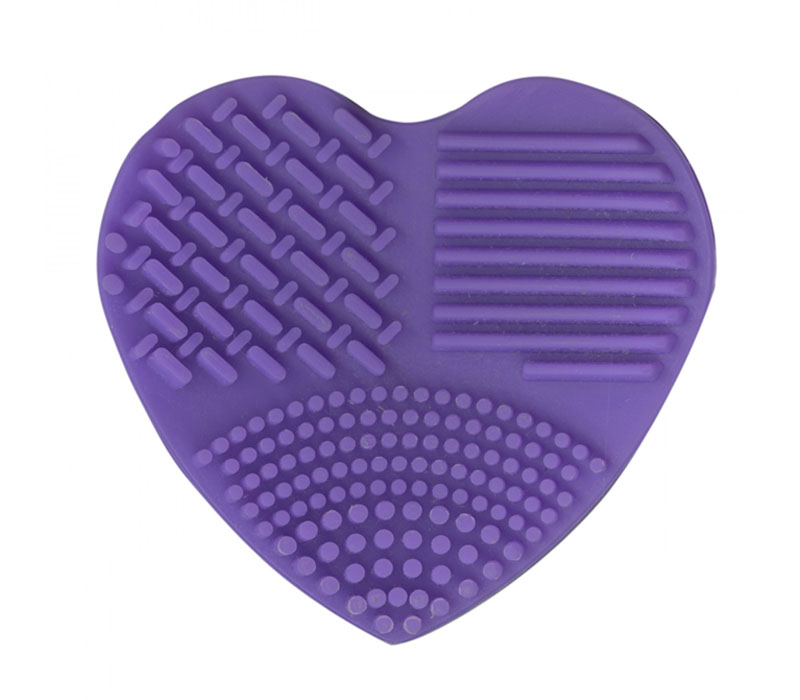 The Gypsy Quilter Mat Cleaning Pad Heart Shaped 3 1/4-inch in Purple. TGQ134