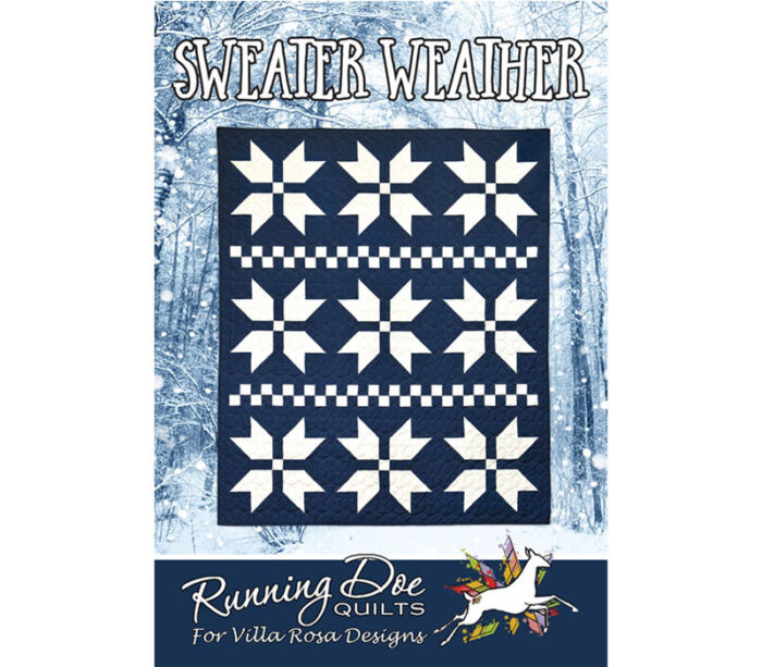 Sweater Weather Quilt Pattern by Running Doe Quilts for Villa Rosa Designs