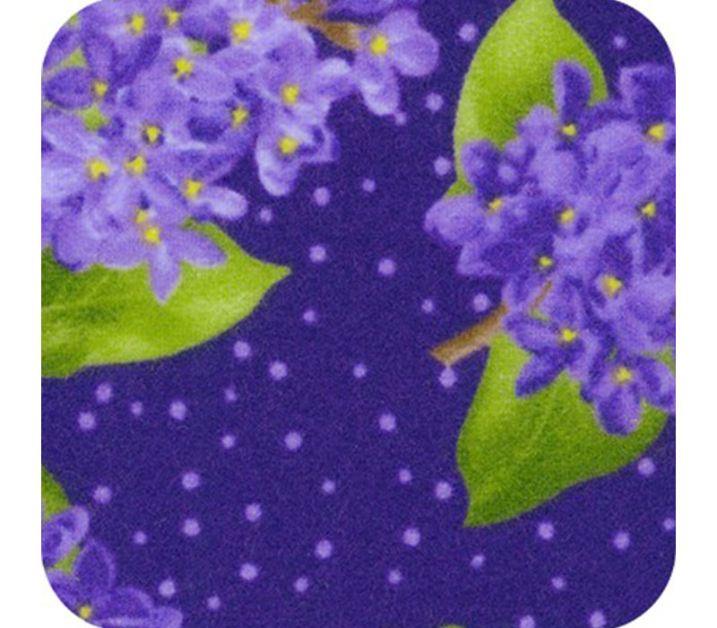 Elizabeth Flannels Lilacs and Dots on Lupine