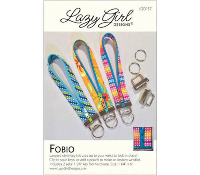 Lazy Girl Fobio Key Fob Sewing Pattern. LGD137