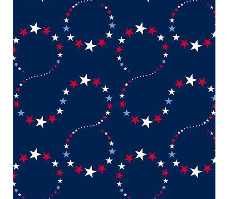 Star and Stripes Loopy Stars Navy