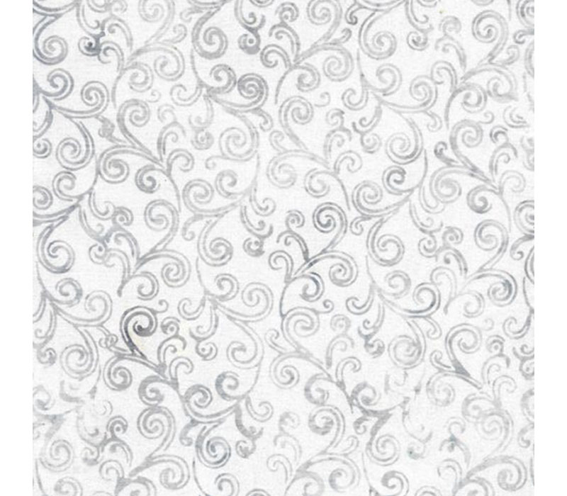 Princess Rose Batiks Swirl in White