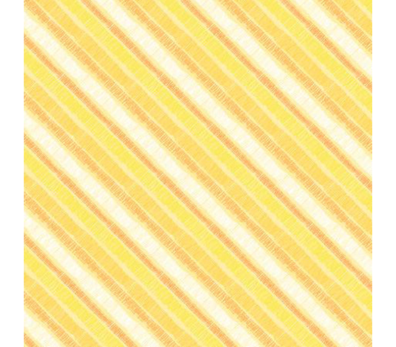 Sunflower Sweet Diagonal Stripe Yellow