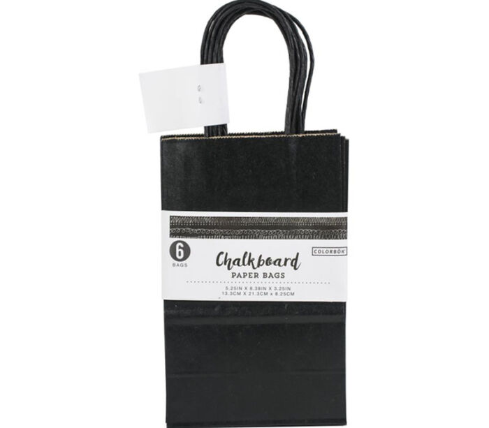 Chalkboard Paper Bags - 6 count