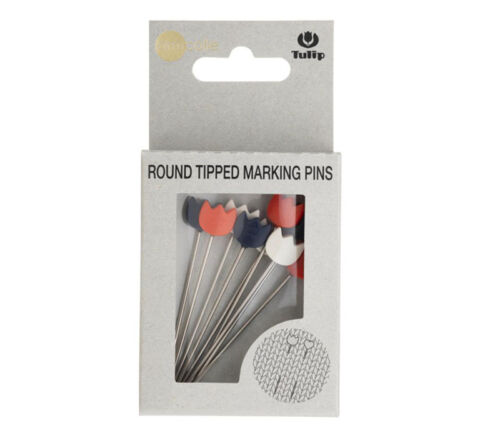 Tulip Marking Pins Tulip Shaped - 9 count Navy - Orange and White