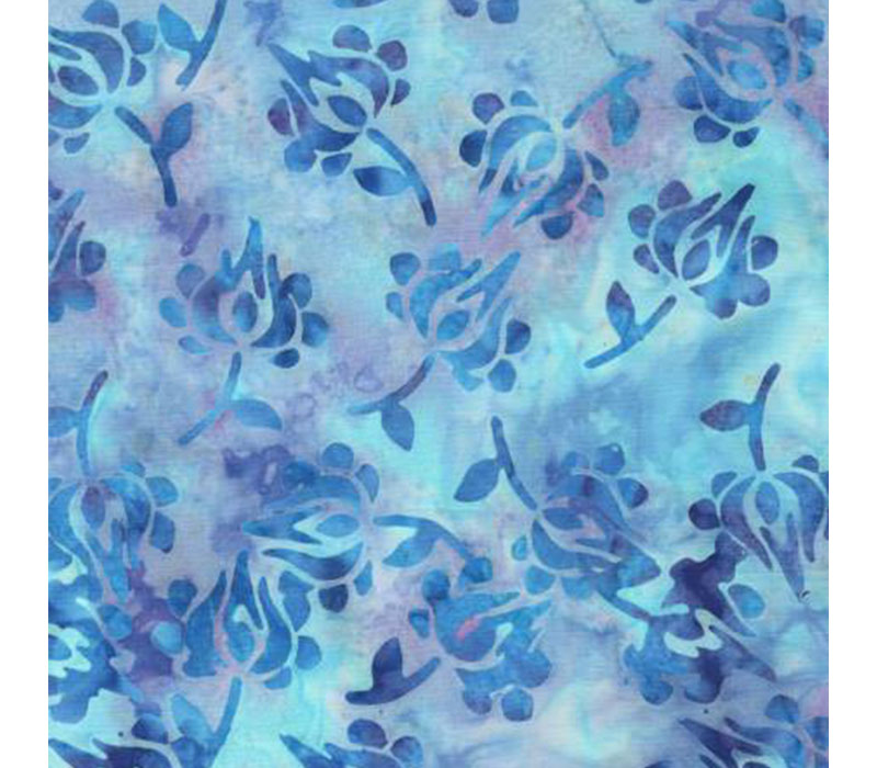 Dazzle Batik Tulips in Powder Blue