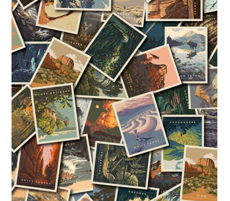 National Parks Postcard Toss Multicolor