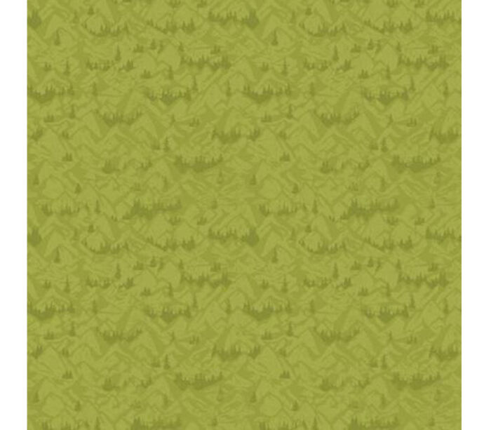 National Parks Legend Mountains in Lime Green