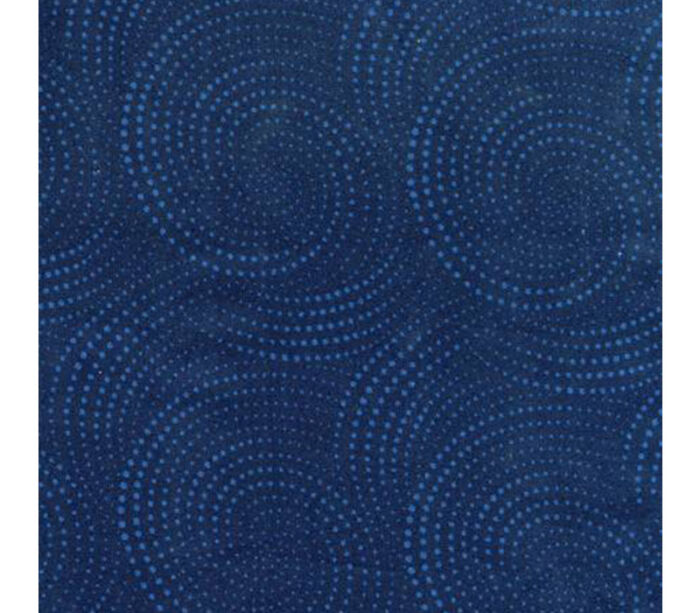 Dotted Spirals 108-inch Quilt Backing Blue