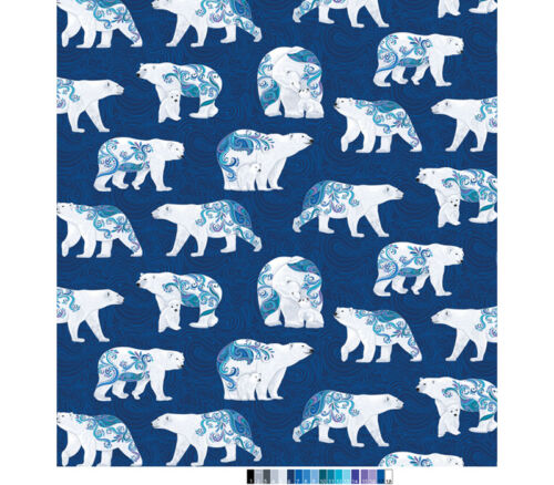 Polar Attitude Bears Large Allover Blue