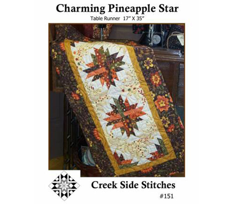 Creek Side Stitches Pineapple Star Runner #CSS151