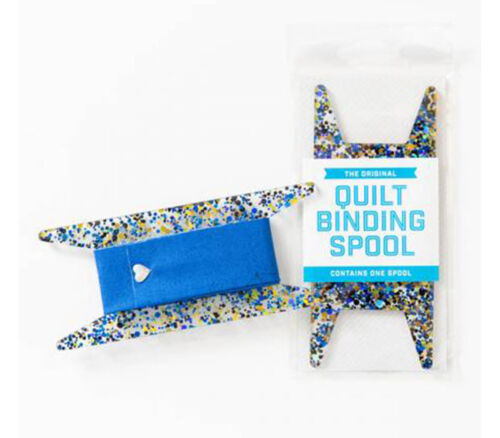 Binding Spool Blue - Black and Gold Glitter by Stitch Supply #302