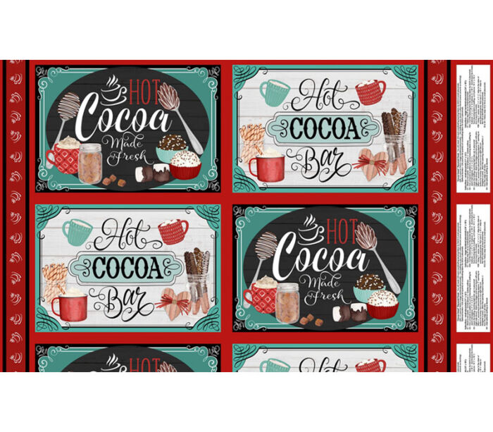 Cocoa Sweet Hot Cocoa Made Fresh Placemat Panel - 24-inches by 43-inches