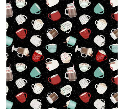 Cocoa Sweet Mugs Tossed on Black