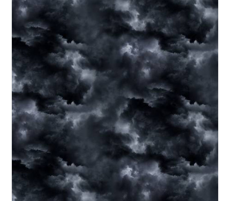 Dragon's Lair Cloudy Sky in Dark Grey