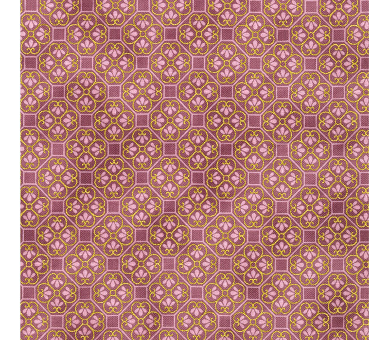 Imperial Collection: Honoka Tiles on Mauve with Gold Metallic Highlights