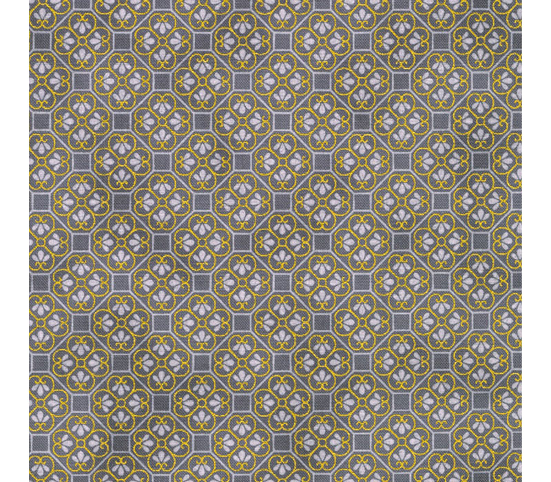 Imperial Collection: Honoka Tiles on Charcoal with Gold Metallic Highlights