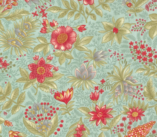 Moda Collections for a Cause: Etchings Joyful Jacobean on Aqua