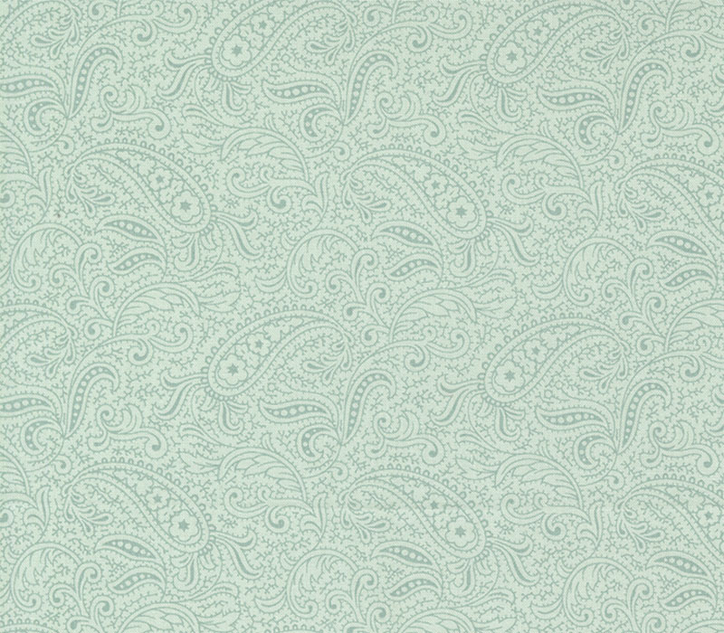 Moda Collections for a Cause: Etchings Patient Paisley in Aqua