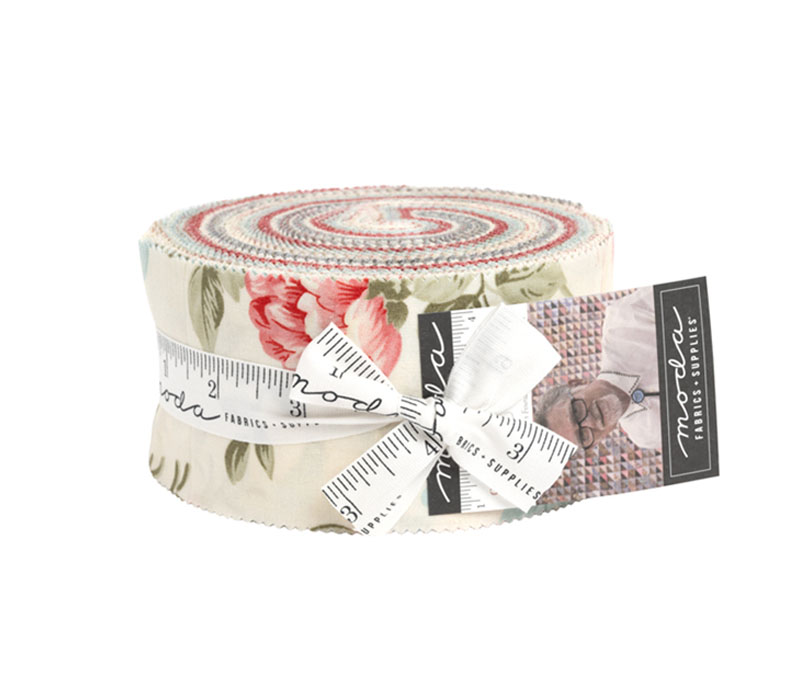 Moda Collections for a Cause: Etchings 2.5-inch Jelly Roll Strip Pack 40 Count