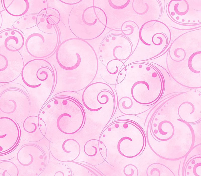 Swirling Splendor 108-inch Quilt Backing in Pink