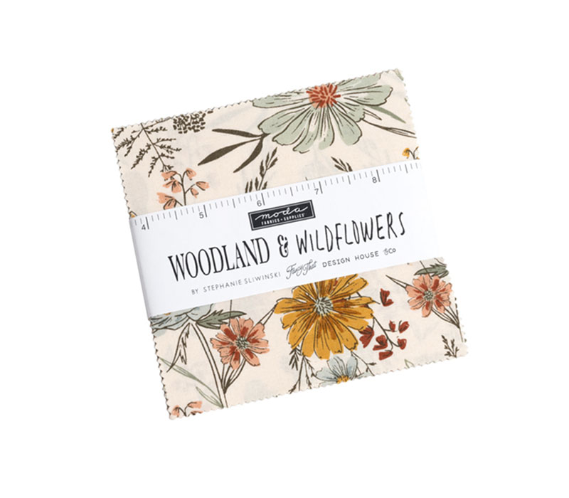 Woodland Wildflowers 5-inch square Charm Pack