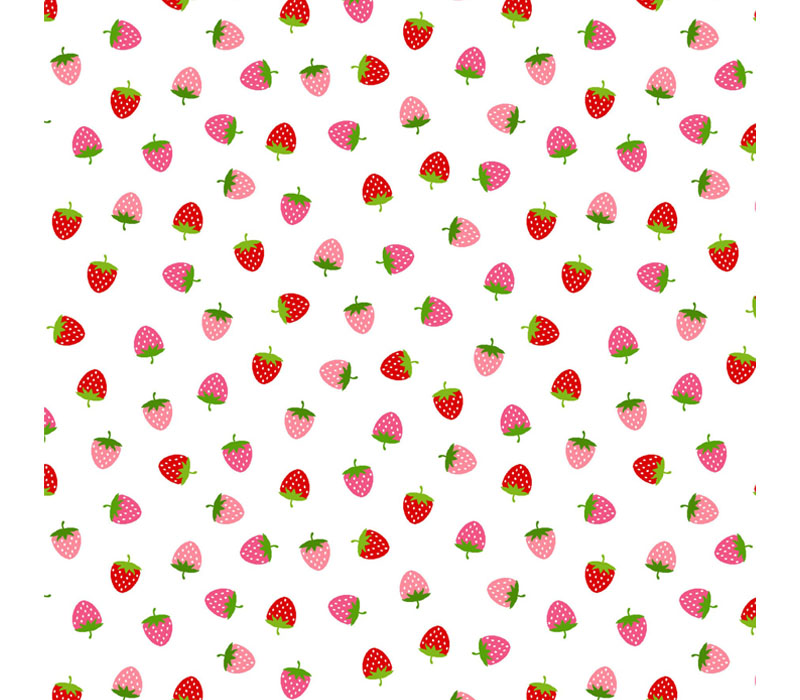 Kimberbell Celebrations Tossed Strawberries on White