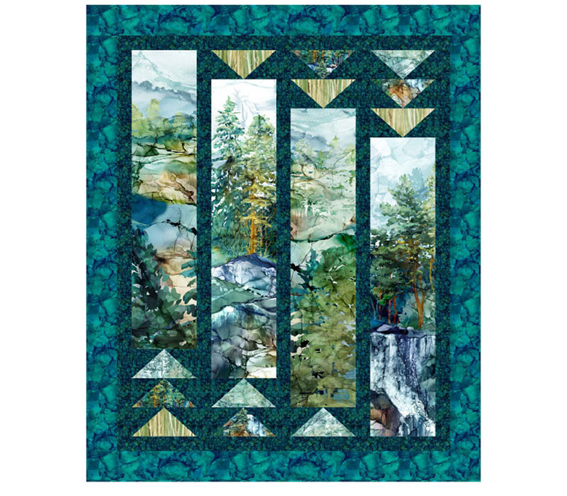 Cedarcrest Ingots Quilt Top Kit - contains fabrics for one quilt top