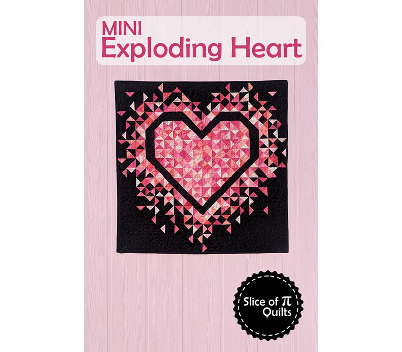 Mini Exploding Heart Quilt Pattern #SPQ339