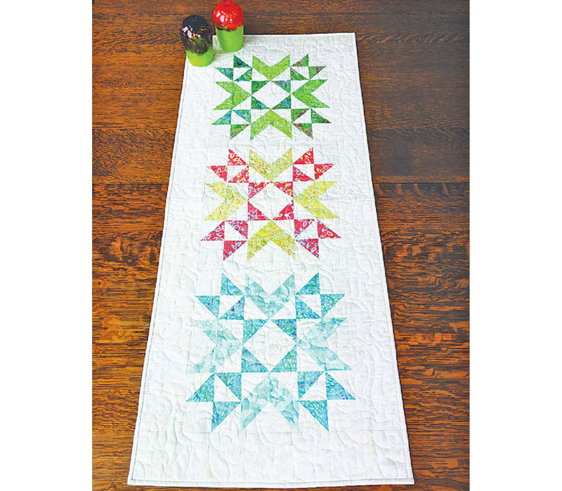 Cut Loose Press Wyoming Star Table Runner Quilt Pattern #CLPBHE005