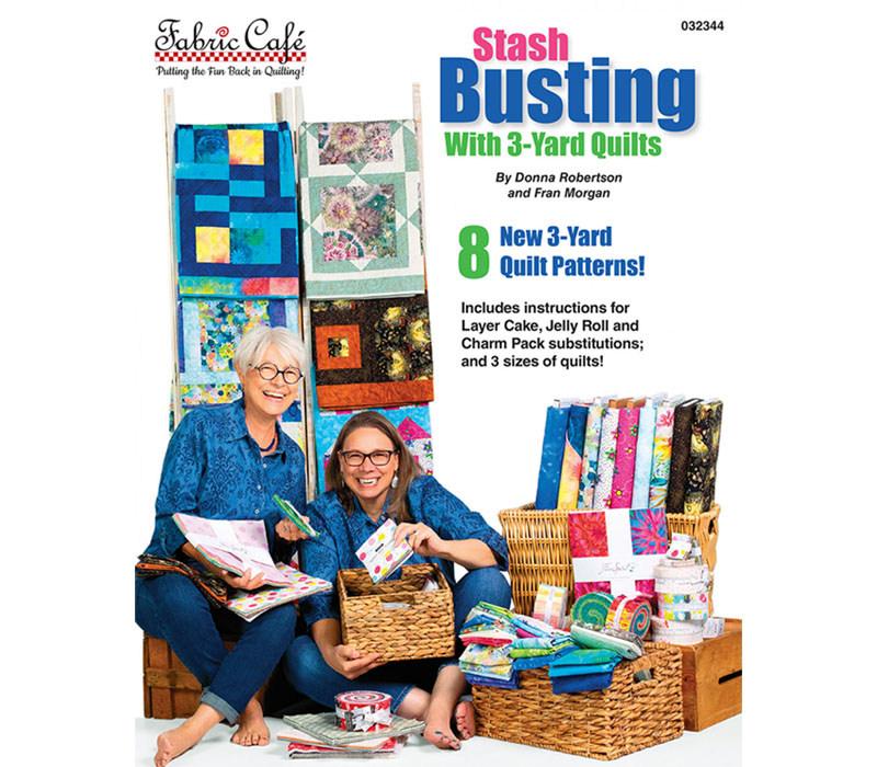 Fabric Café Stash Busting with 3-yard Quilts book #FC032344