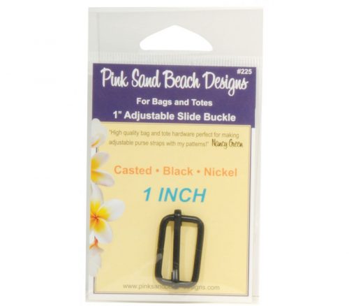 Adjustable Slide Buckle 1-inch Black - 1 ct  #PSB225