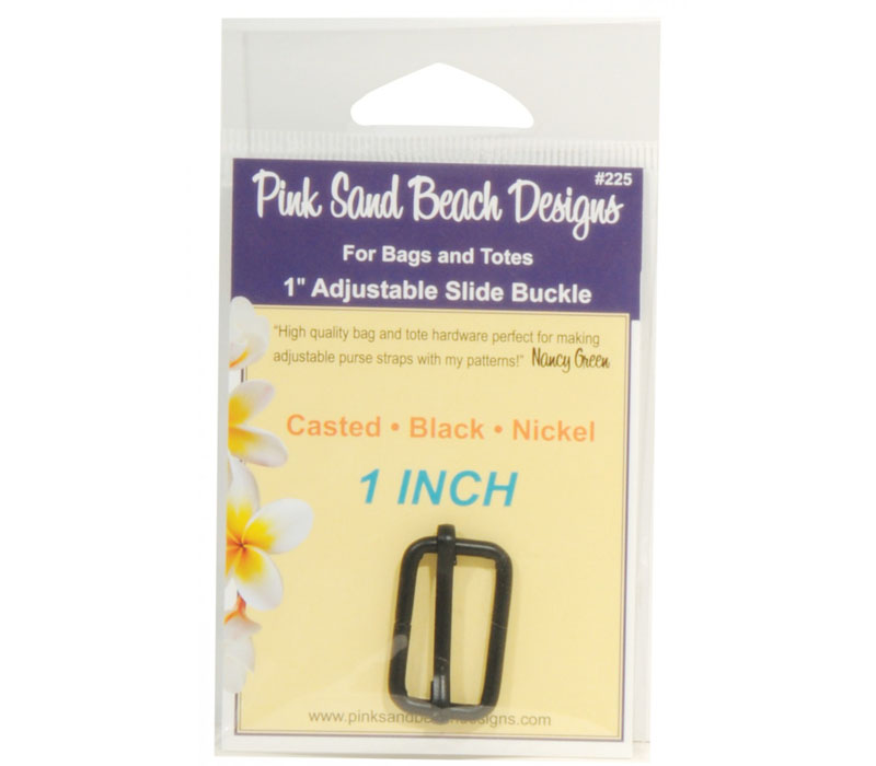 Adjustable Slide Buckle 1-inch Black - 1 ct  #PSB225