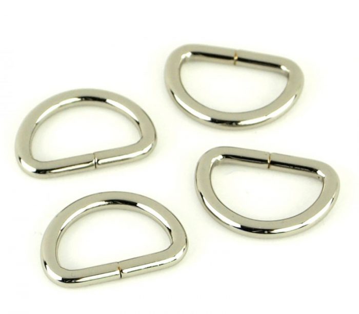 D-Rings 3/4-inch Silver 4ct #STS114S