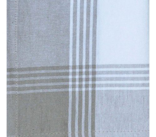 Dunroven House McLeod No Stripe Taupe and White Towel 734-TAU