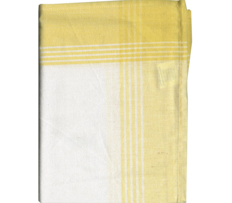 Dunroven House McLeod No Stripe Yellow and White Towel 734-Y