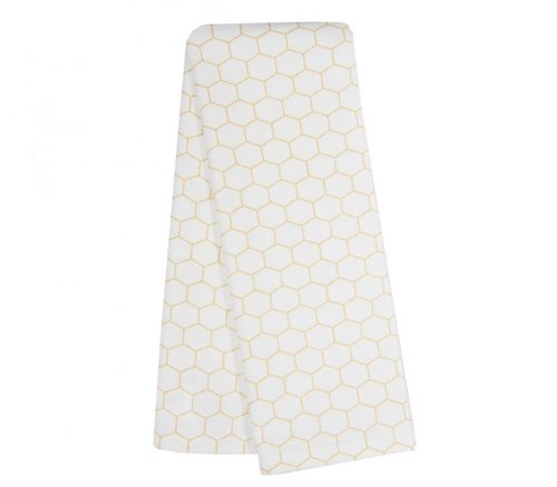 Dunroven House Honeycomb Dijon and White Towel K351-D