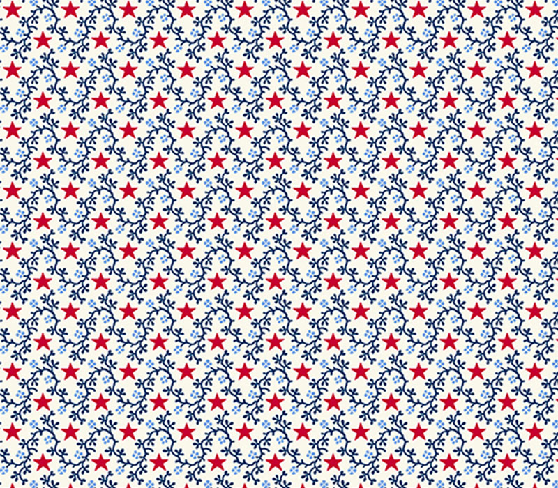 Salute Americana Star Vine in Red and Blue