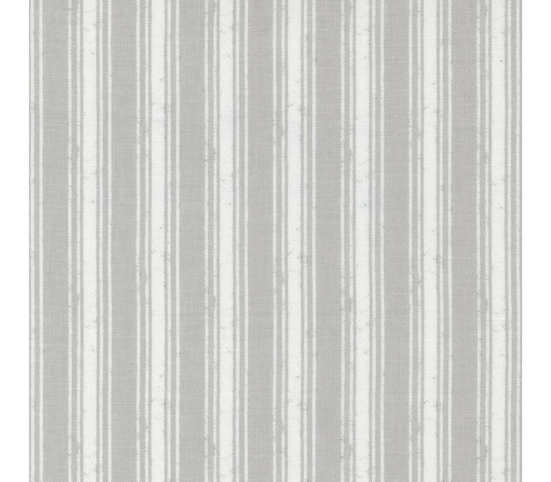 Old Glory Rural Stripe in Silver and Cloud White