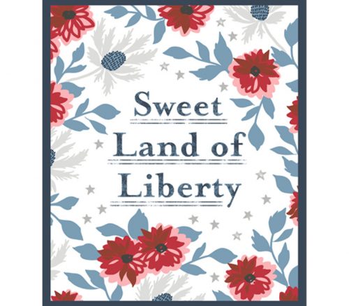 Old Glory Sweet Land of Liberty Panel - 36-inches by 44-inches