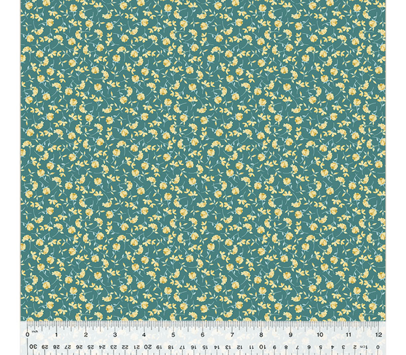 Blake Florals Ditsy Stems on Teal
