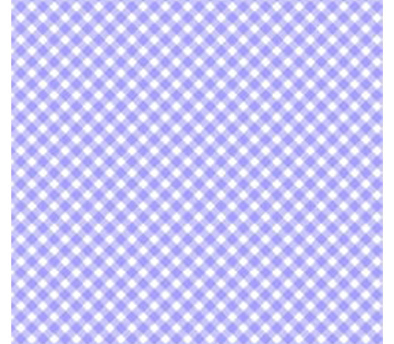 Playtime Flannel Bias Gingham in Violet and White