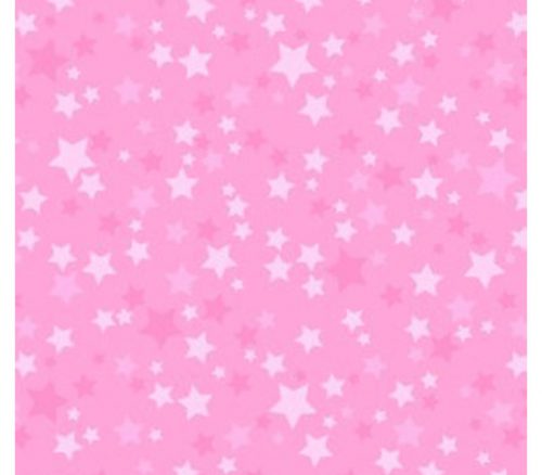 Playtime Flannel Stars in Tonal Pink