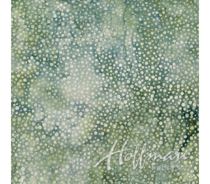 Sage Green Batik Dots Basic 885-77