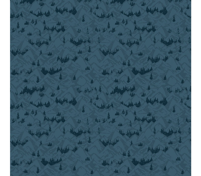 National Parks Legends Mountains in Tonal Navy