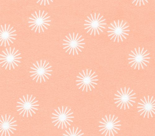 Cozy Flannel Starburst on Coral