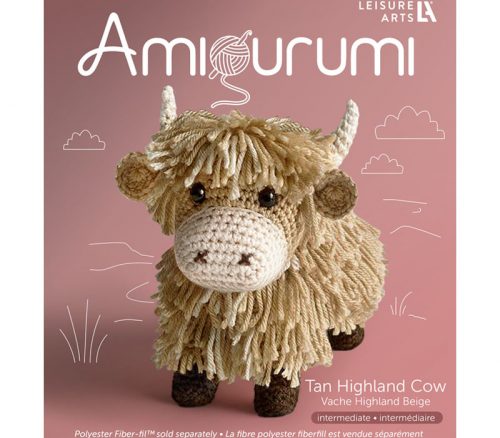 Highland Cow Amigurumi Crochet Kit Blonde LAK85883